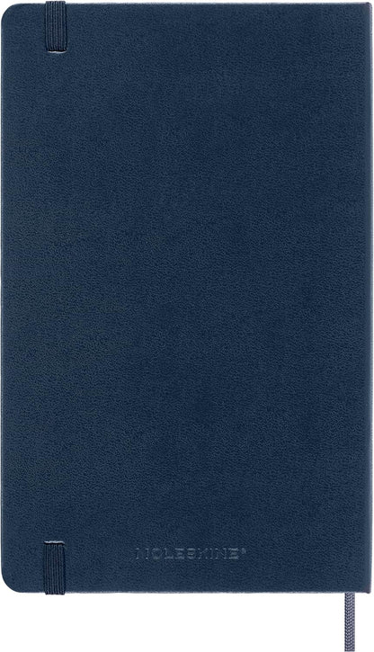 Moleskine Smart Notebook, Smart Writing System, Smart Notebook with Hard Cover, Ruled Pages and Elastic Closure, Large Format 13 x 21, Sapphire Blue Colour