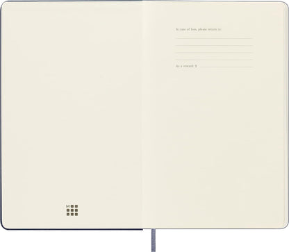 Moleskine Smart Notebook, Smart Writing System, Smart Notebook with Hard Cover, Ruled Pages and Elastic Closure, Large Format 13 x 21, Sapphire Blue Colour