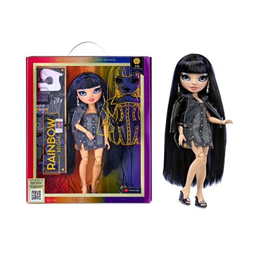 Rainbow High Fashion Doll – KIM NGUYEN - Blue Doll – Fashionable Outfit & 10+ Colourful Play Accessories