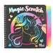 Depesche 12426 Ylvi Magic Book with 20 Pages Fantastic Motifs Booklet with Colourful Gradient and Scratch Pen, Multicoloured