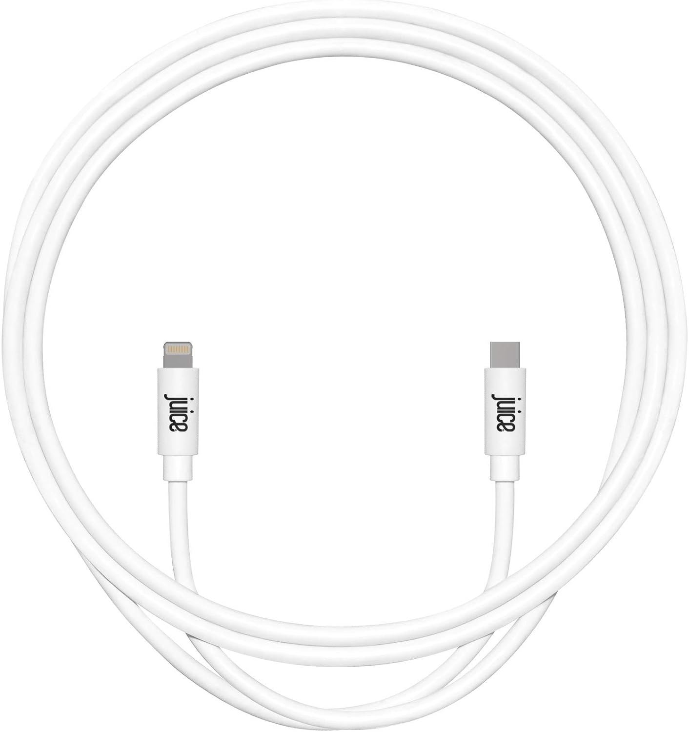 Juice 1m Apple iPhone Lightning Cable to Type C | iPhone 14, Pro Max, Max and Plus | iPhone 13, Max, Pro and Mini | iPhone 12 Models | iPhone 11 Models | iPhone 8, 7, 6, SE | iPad | Airpods | - White