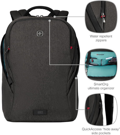 Wenger MX Light notebook case 40.6 cm (16") Backpack Grey