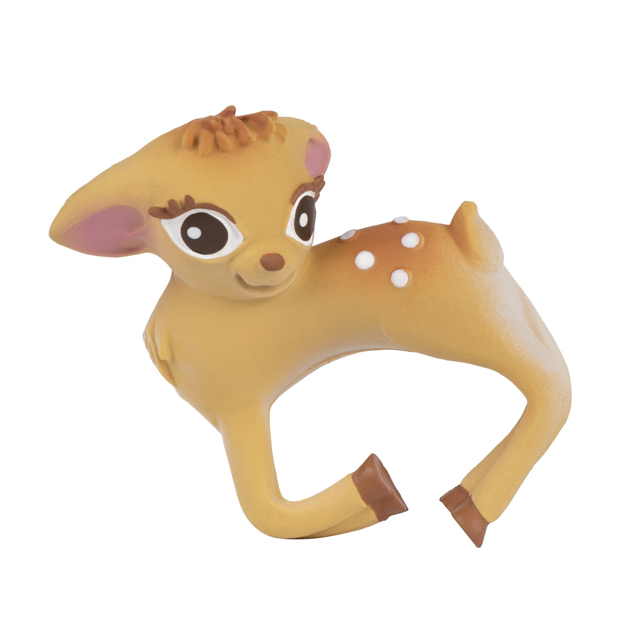 Oli & Carol - Natural Rubber Baby Teether, Olive The Deer, Bracelet, 7 cm