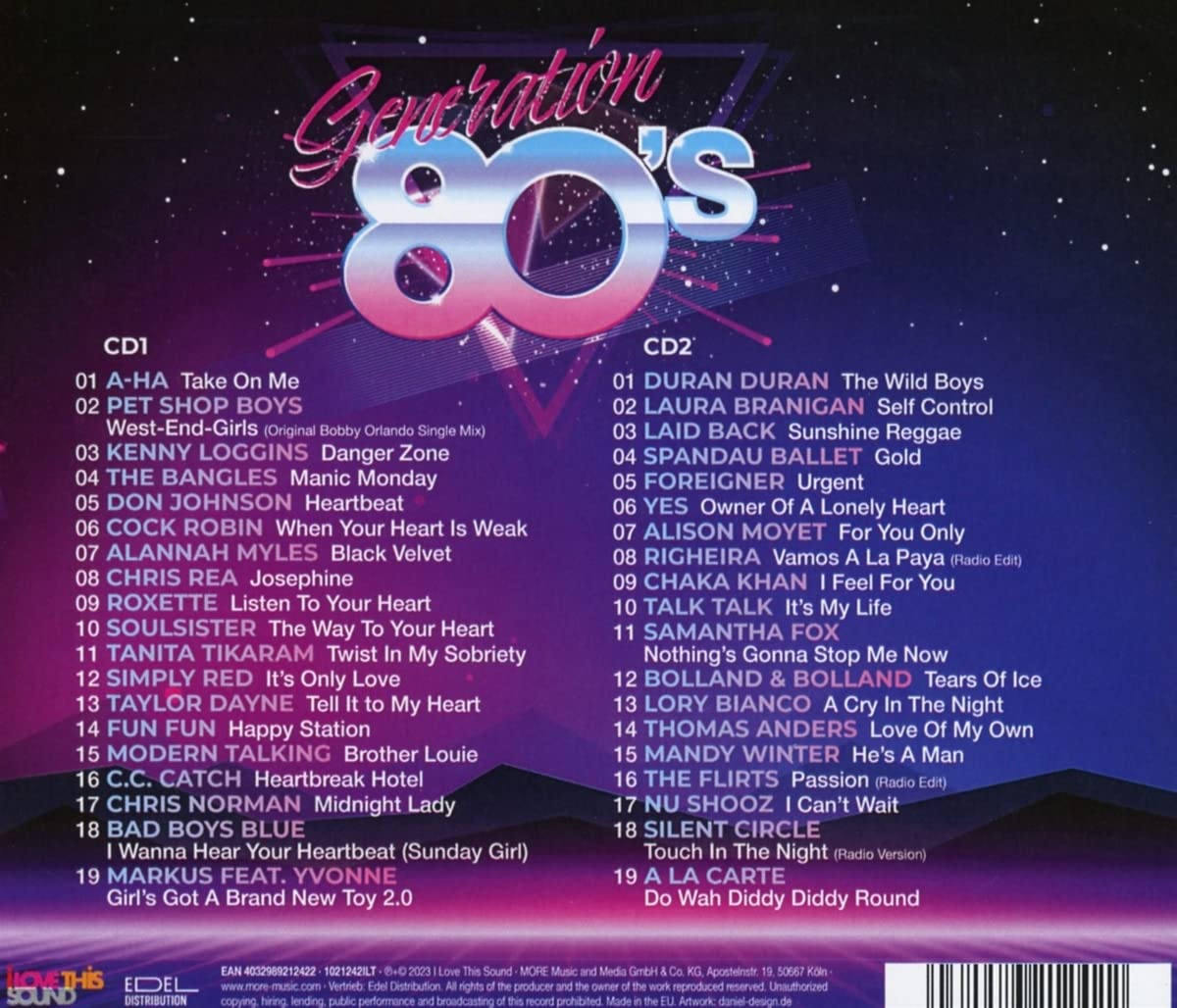GENERATION 80s – THE GREATEST HITS OF THE DECADE (präsentiert von Markus)