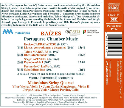 Raízes: Portuguese Chamber Music