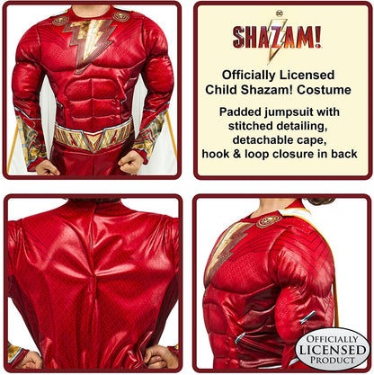 Rubie's Official DC Shazam! Fury of the Gods Shazam Boys Costume, Kids Superhero Fancy Dress