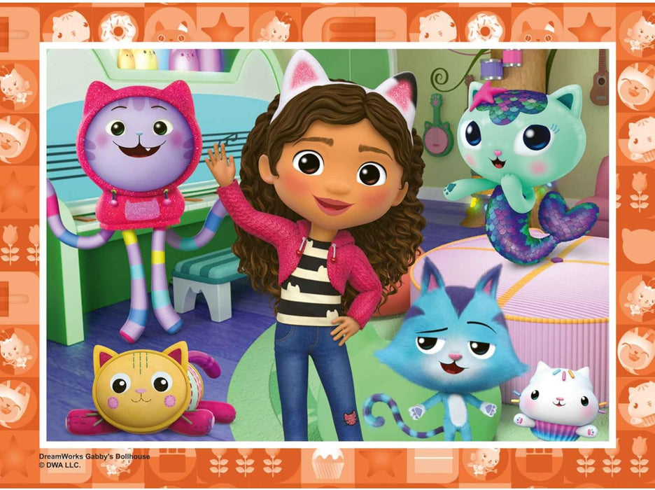 Ravensburger Gabby’s Dollhouse Jigsaw Puzzles for Kids Age 3 Years Up - 4 in a Box (12, 16, 20, 24 Pieces) - Educational Toys for Toddlers