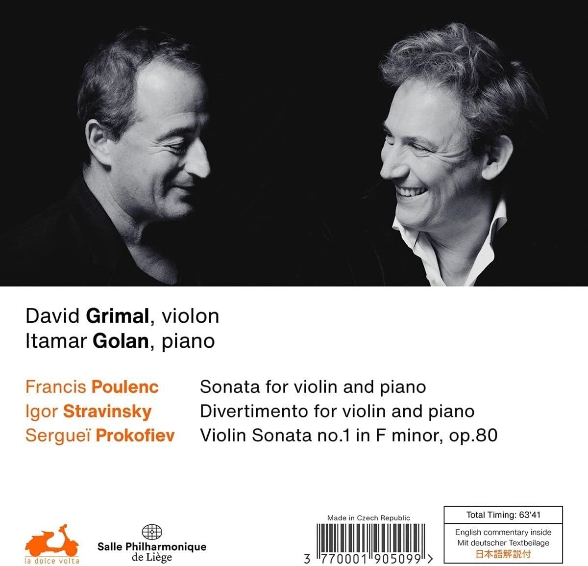 David Grimal/Itamar Golan: Poulenc/Stravinsky/Prokofiev