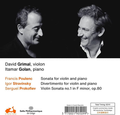 David Grimal/Itamar Golan: Poulenc/Stravinsky/Prokofiev