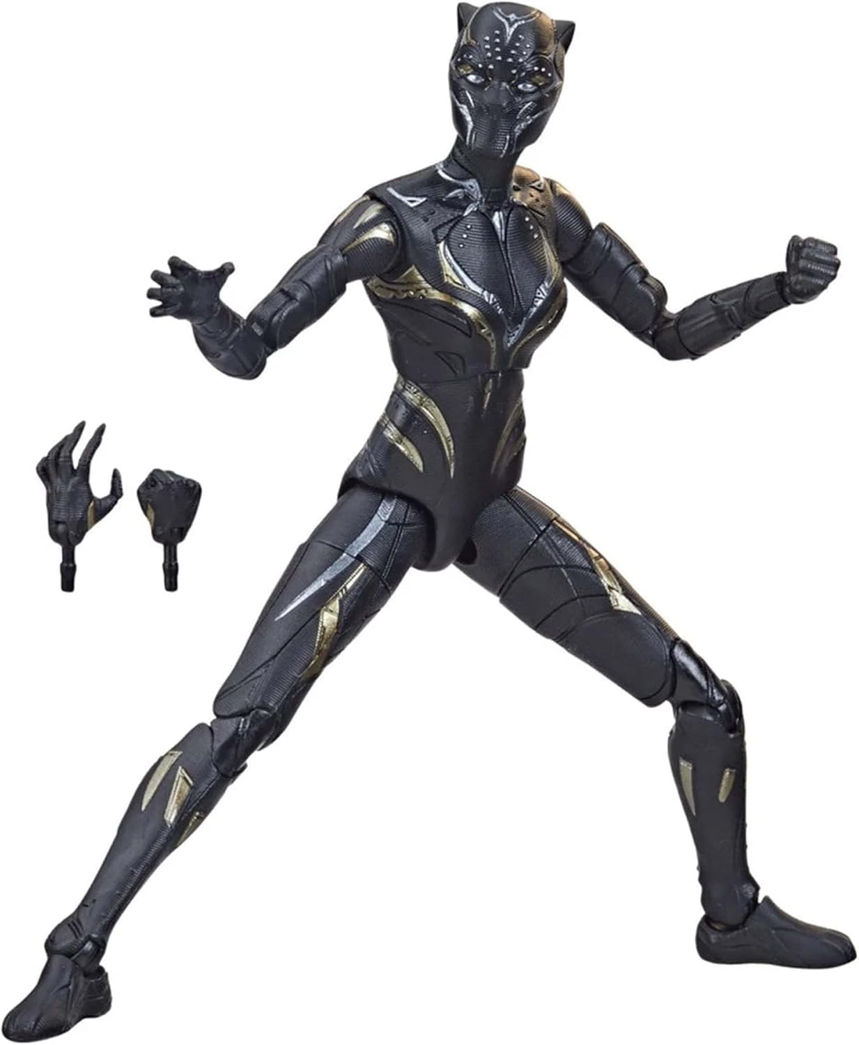Marvel Legends Series Black Panther Wakanda Forever 6-inch Black Panther Figure with 2 Accessories 6 inch (Pack of 1)