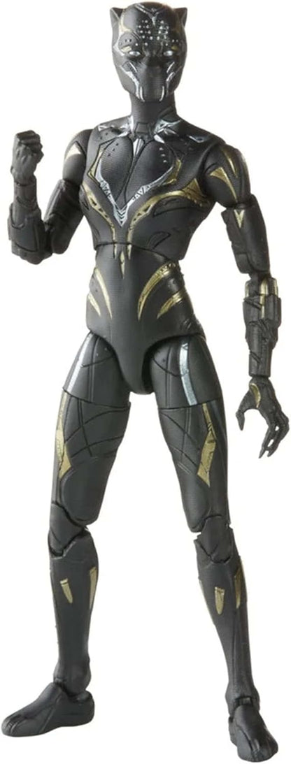 Marvel Legends Series Black Panther Wakanda Forever 6-inch Black Panther Figure with 2 Accessories 6 inch (Pack of 1)
