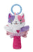 Clementoni - 17784 - Lovely Cat Rattle - Rassel für Neugeborene, weiches Plüsch, Babyspielzeug, Kinderwagenspiel, stärkt die motorischen und sensorischen Fähigkeiten, 100% maschinenwaschbar
