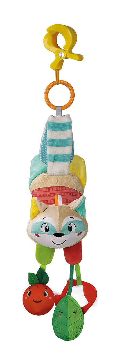 Clementoni - 17789 - Easy-Peasy Soft Raccoon - Plush With Grip And Rattle, Toys For Pushchair, Rattle, Toddlers 0 Months, Early Years Toys, Infant Toys, New Born Soft Toys Gift, Machine Washable