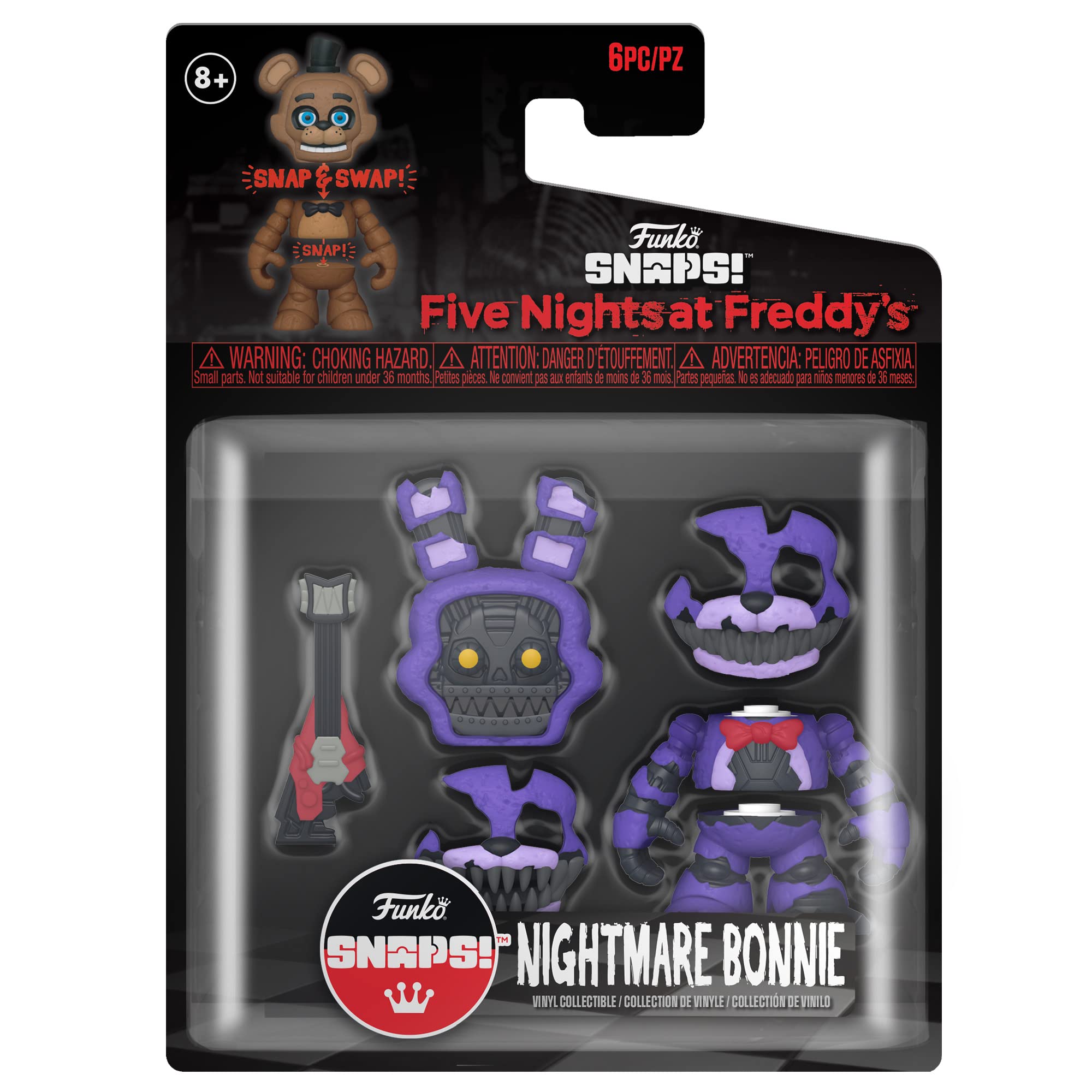 Funko Five Nights At Freddy's (FNAF) Snap: Nightmare Bonnie the Rabbit - Collectable Vinyl Figure - Gift Idea - Official Merchandise - Toys for Boys, Girls, Kids & Adults