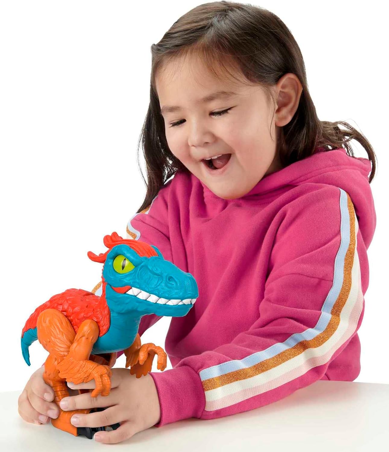 FP PRECOOL Imaginext Jurassic World Pyroraptor XL Dinosaurier-Figur, Spielzeug für Kinder im Vorschulalter, HKG14