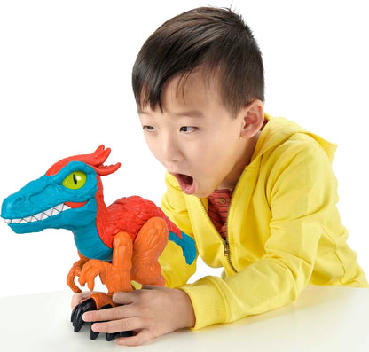 FP PRECOOL Imaginext Jurassic World Pyroraptor XL Dinosaurier-Figur, Spielzeug für Kinder im Vorschulalter, HKG14