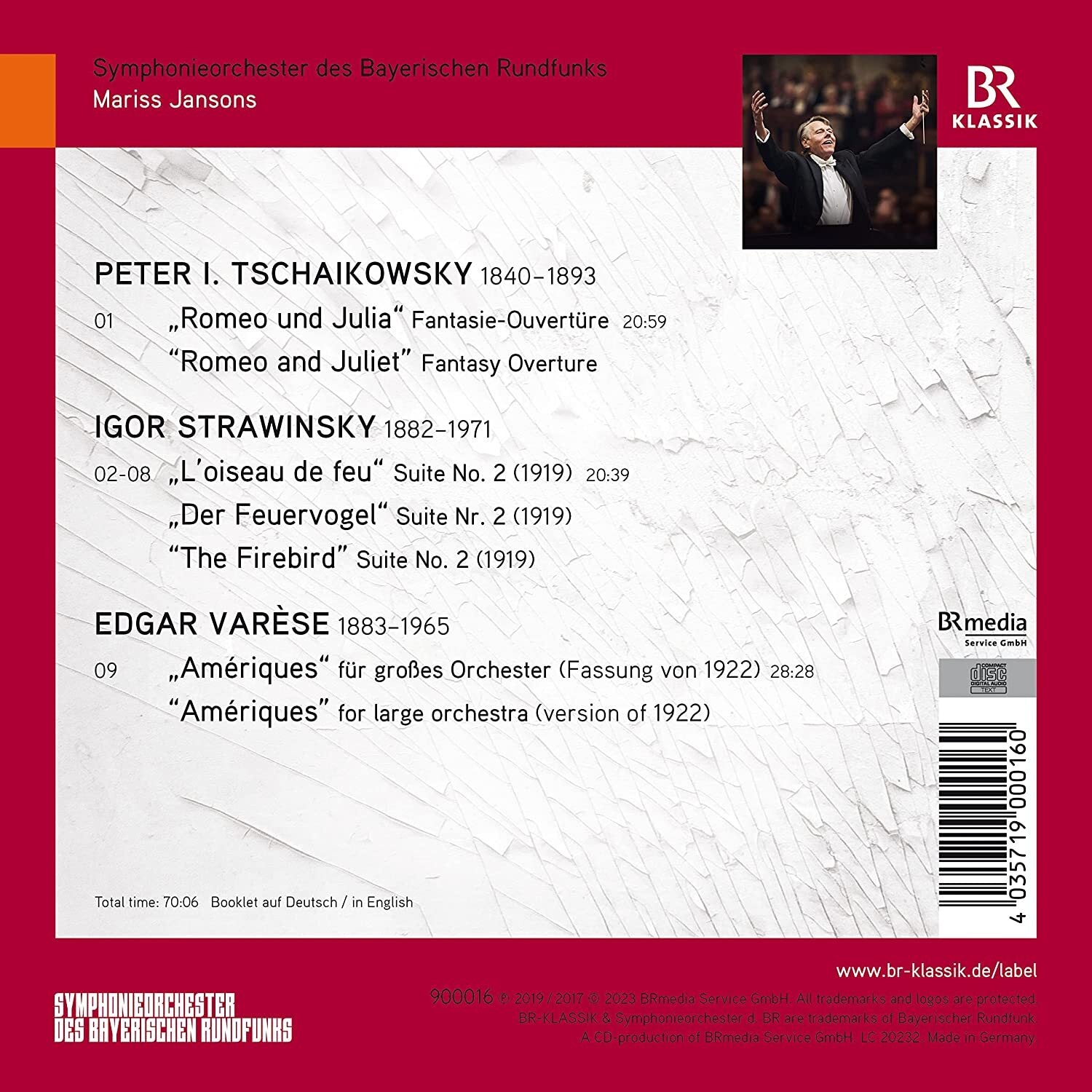 Tschaikowsky: Romeo & Julia/Strawinsky: L'oiseau De Feu/...