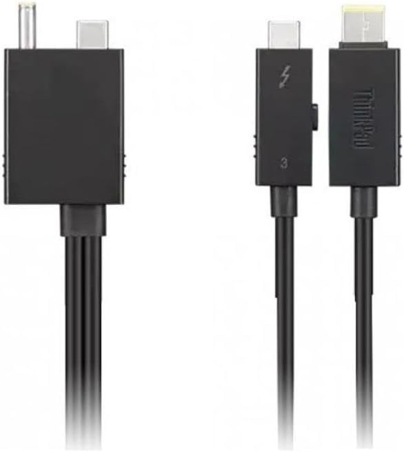 Lenovo 4X91K16970 Câble Thunderbolt 0,7 m 40 Gbit/s Noir