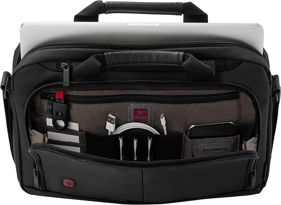 Wenger Source 14 Briefcase, Laptop Bag Over Shoulder, Fits up to 14″ Laptop, up to 10″ Tablet, 5 l, Unisex, Ideal for Office Business Uni School