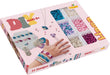 Hama Perlen 3712 Perles de Repasser Boîte Cadeau Bijoux avec Environ 2400 Perles MIDI Comprend Modèle de Plaque Hexagonale en Papier de Repassage Accessoires Cheveux pour Enfants de 5 Ans et Plus