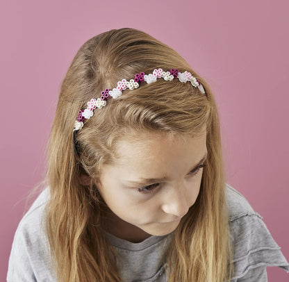 Hama Perlen 3712 Perles de Repasser Boîte Cadeau Bijoux avec Environ 2400 Perles MIDI Comprend Modèle de Plaque Hexagonale en Papier de Repassage Accessoires Cheveux pour Enfants de 5 Ans et Plus