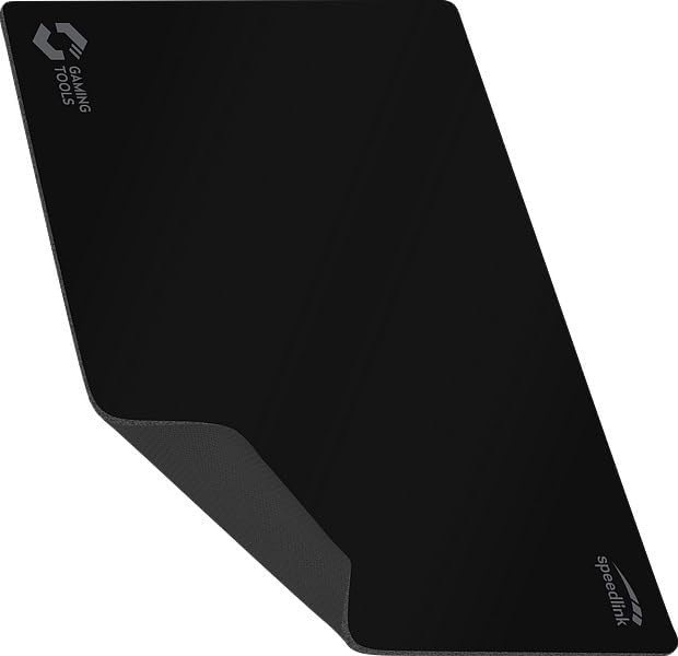 Speedlink ATECS Soft Gaming Mouse Mat M - Mouse Mat for Gaming/Home Office/Office, Non-Slip, Black