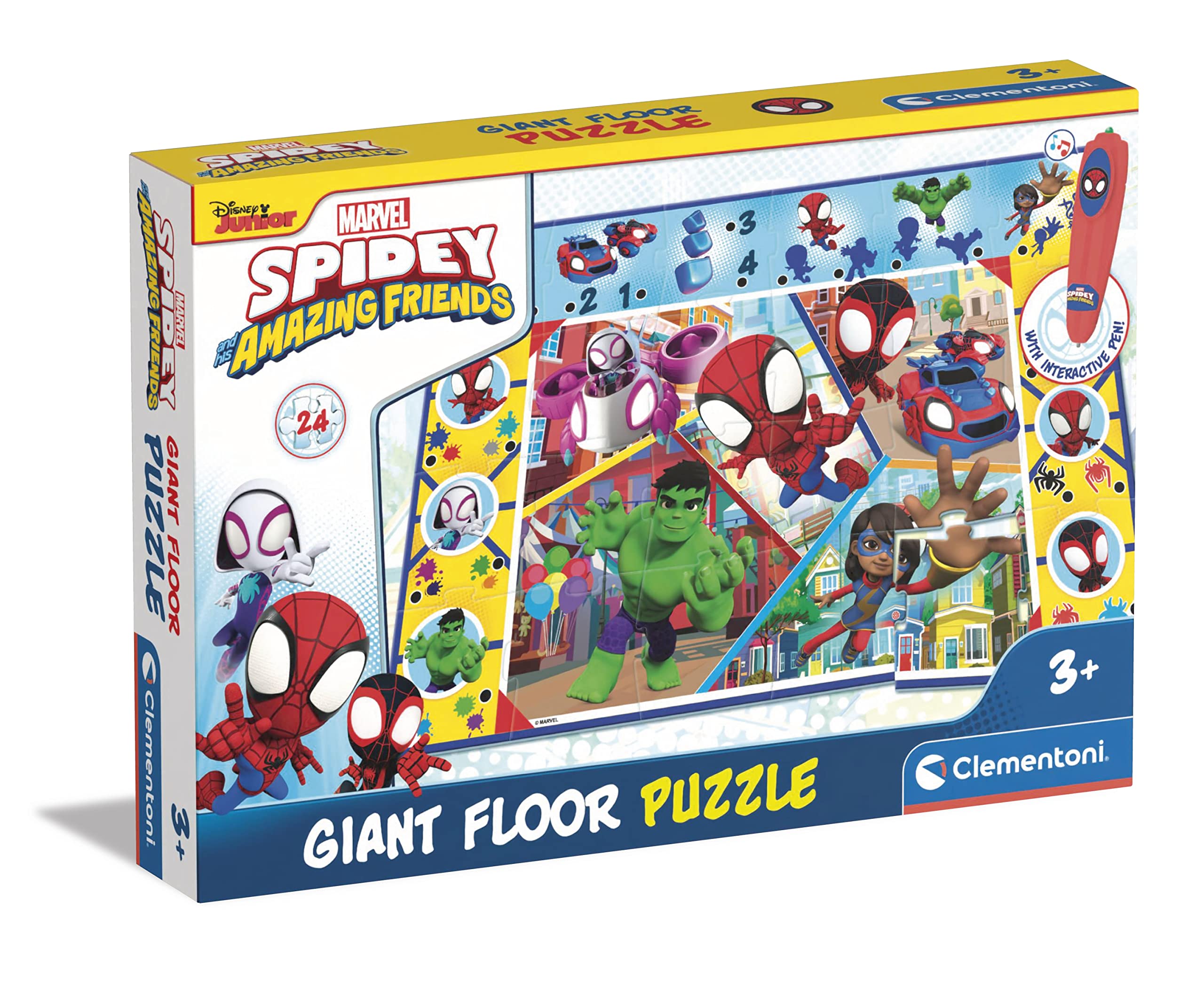 Clementoni Education, Spiderman Vloerpuzzel, 3-5 jaar - 16735