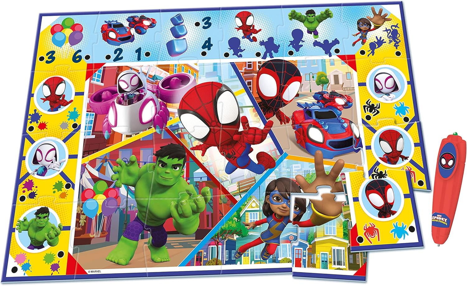 Clementoni Education, Spiderman Vloerpuzzel, 3-5 jaar - 16735