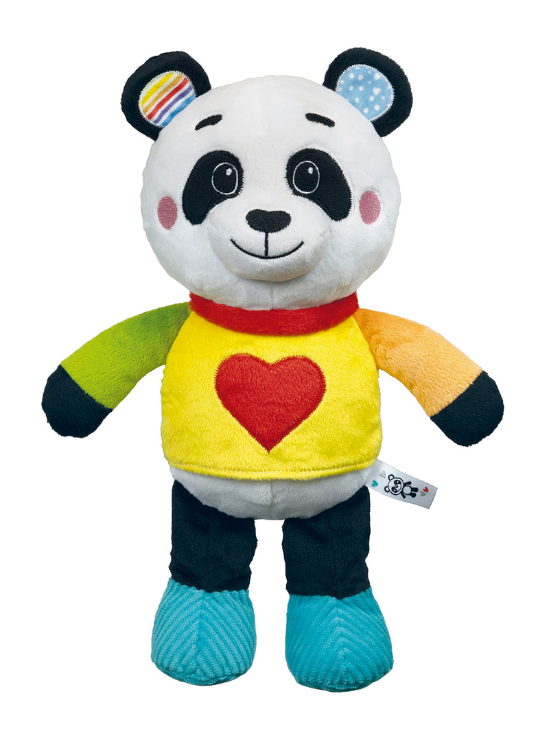 Clementoni - Plüsch-Panda – Love Me Panda – interaktives Spielzeug – Entwicklung von Emotionen – weicher Stoff – kommuniziert und spielt Melodien – für Kinder ab 0 Monaten