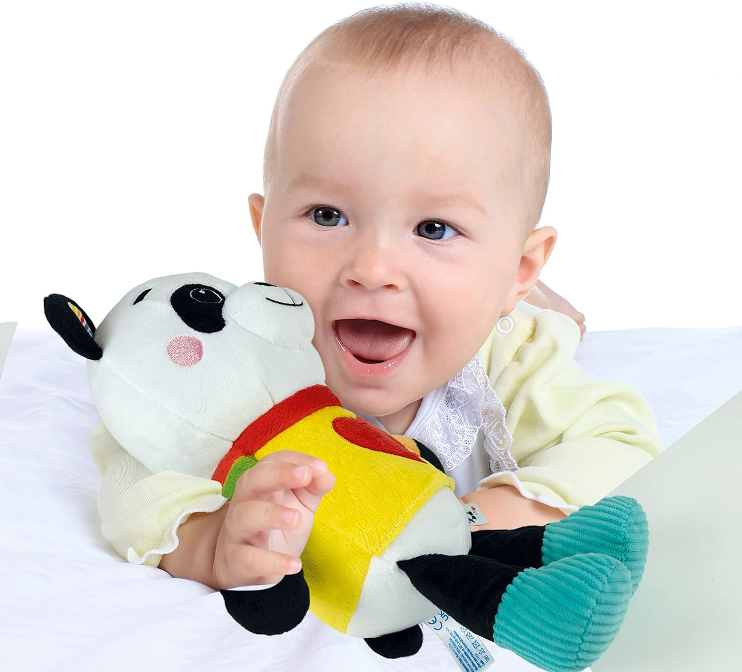 Clementoni - Plüsch-Panda – Love Me Panda – interaktives Spielzeug – Entwicklung von Emotionen – weicher Stoff – kommuniziert und spielt Melodien – für Kinder ab 0 Monaten