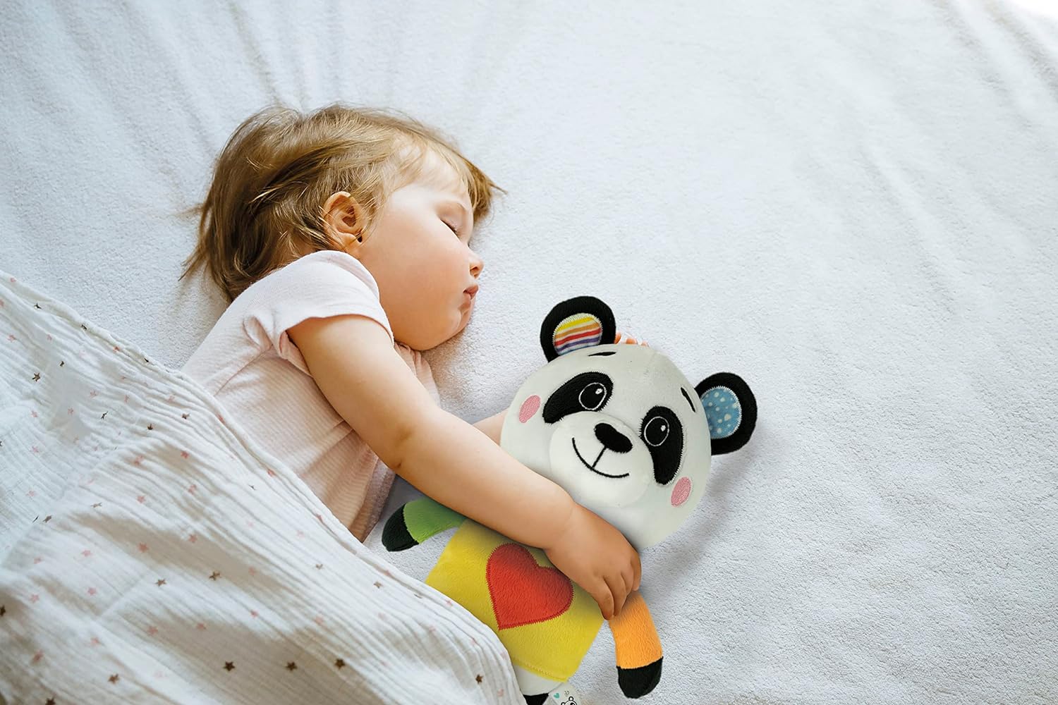 Clementoni - Plüsch-Panda – Love Me Panda – interaktives Spielzeug – Entwicklung von Emotionen – weicher Stoff – kommuniziert und spielt Melodien – für Kinder ab 0 Monaten