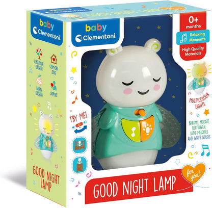 Clementoni 17797 Good Night, Baby Lamp, Projector, Lights and Sounds, Early Childhood Play Children 0 Months+, Multi-Coloured