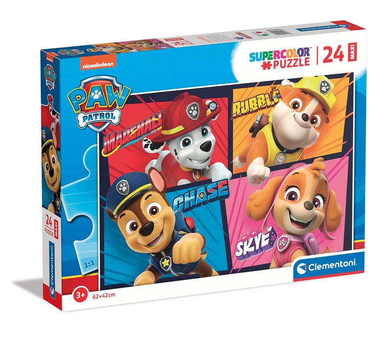 Clementoni - Puzzle Infantil 24 Maxi Piezas Grandes Paw Patrol, Patrulla Canina- Desde 3 años (24238