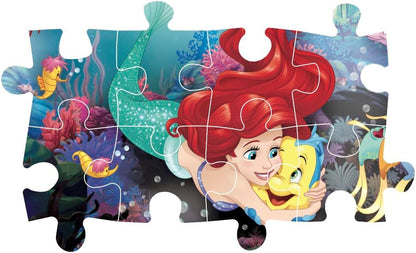Clementoni - Puzzle Infantil 24 Maxi Piezas Grandes La Sirenita, Disney- Desde 3 años (24243