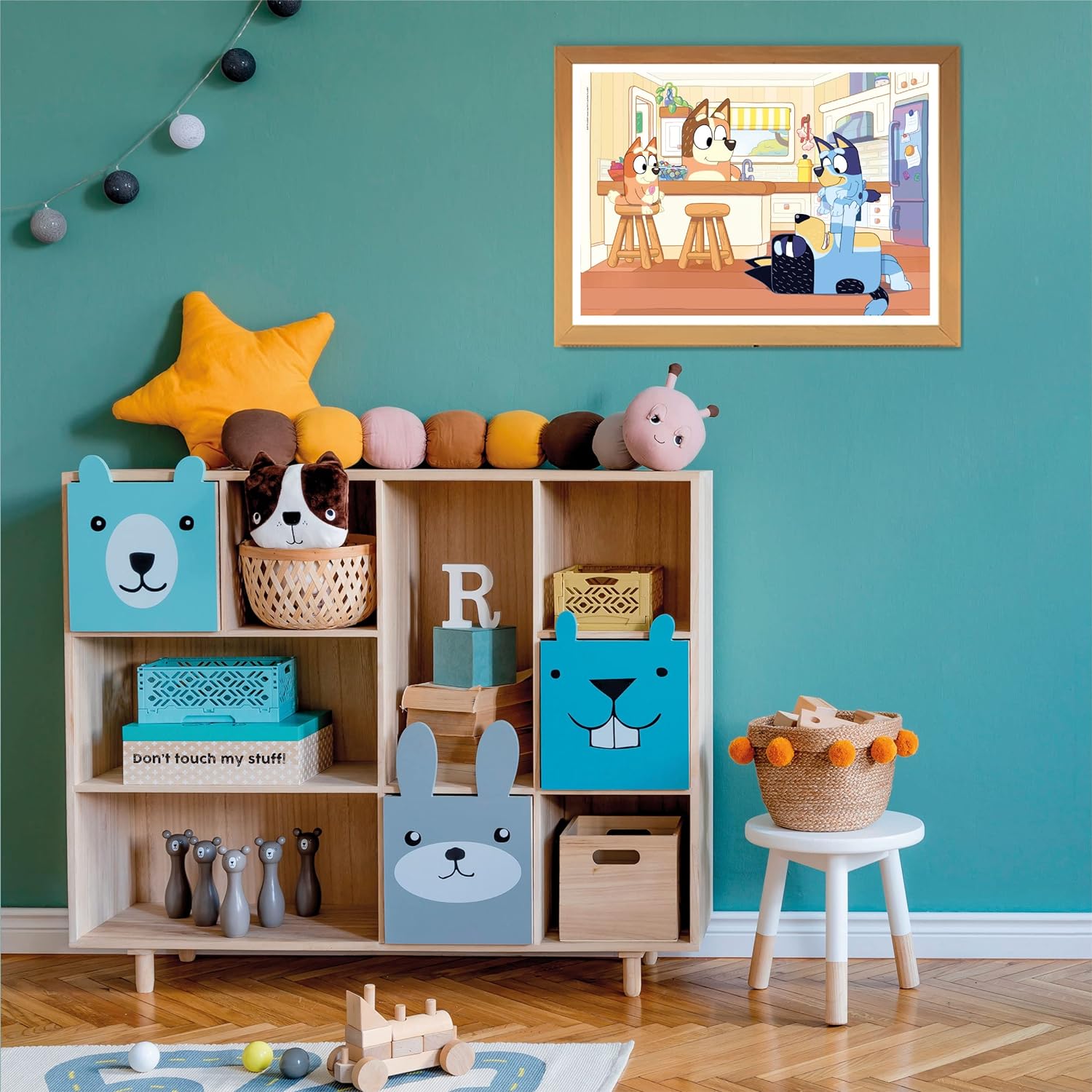 Clementoni 27169 Bluey Supercolor Bluey-104 Pieces-Jigsaw Puzzle for Kids Age 6-Made in Italy, Multi-Coloured