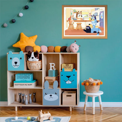 Clementoni 27169 Bluey Supercolor Bluey-104 Pieces-Jigsaw Puzzle for Kids Age 6-Made in Italy, Multi-Coloured