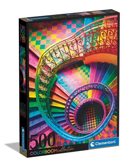 Clementoni 35132 ColorBoom Collection-Stairs-500 Pieces-Adult, Color, Puzzle Gradient, Made in Italy, Multi-Coloured