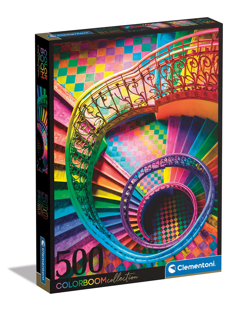 Clementoni 35132 ColorBoom Collection-Stairs-500 Pieces-Adult, Color, Puzzle Gradient, Made in Italy, Multi-Coloured