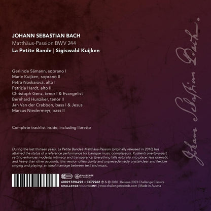 Johann Sebastian Bach: Matthäus-Passion