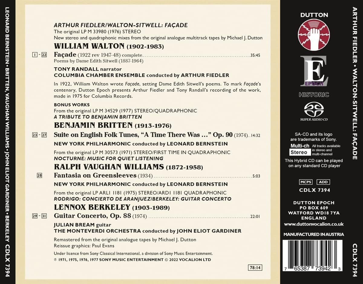 Façade (Complete)/Suite on English Folk Tunes/+
