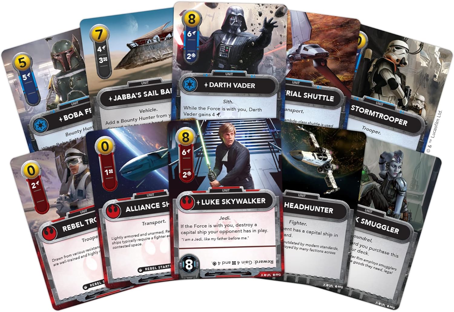 Fantasy Flight Games | Star Wars: The Deck-Building Game | Strategy Card Game | Ages 12+ | 2 Players | 30 Minutes Playing Time