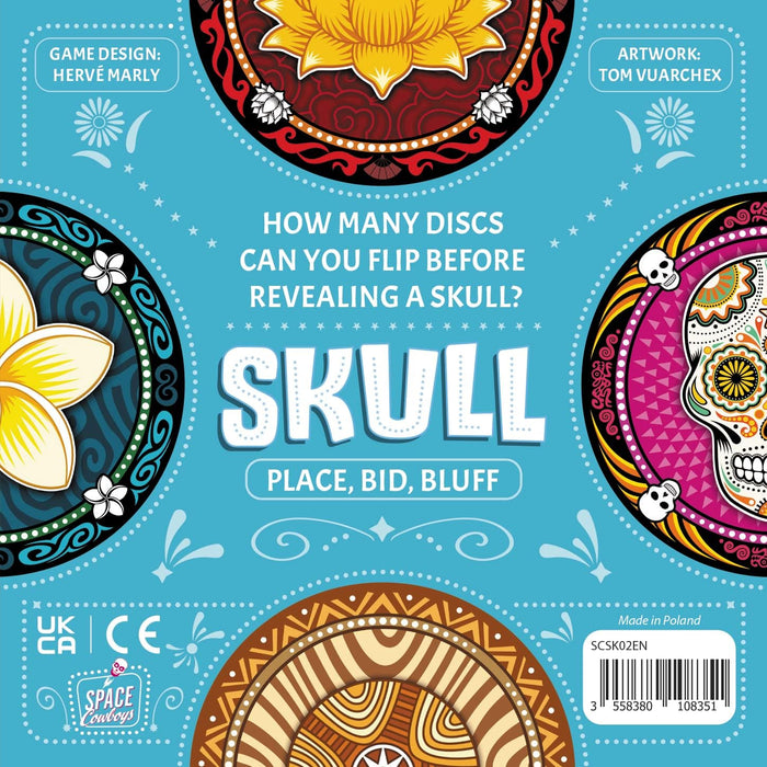 Asmodee | Skull | Bluffing Card Game | Party Game | Ages 10+ | 3-6 Players | 20-30 Minutes Playing Time