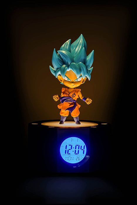 TEKNOFUN Goku Luminous Dragon Ball Super Alarm Clock, Blue / Orange