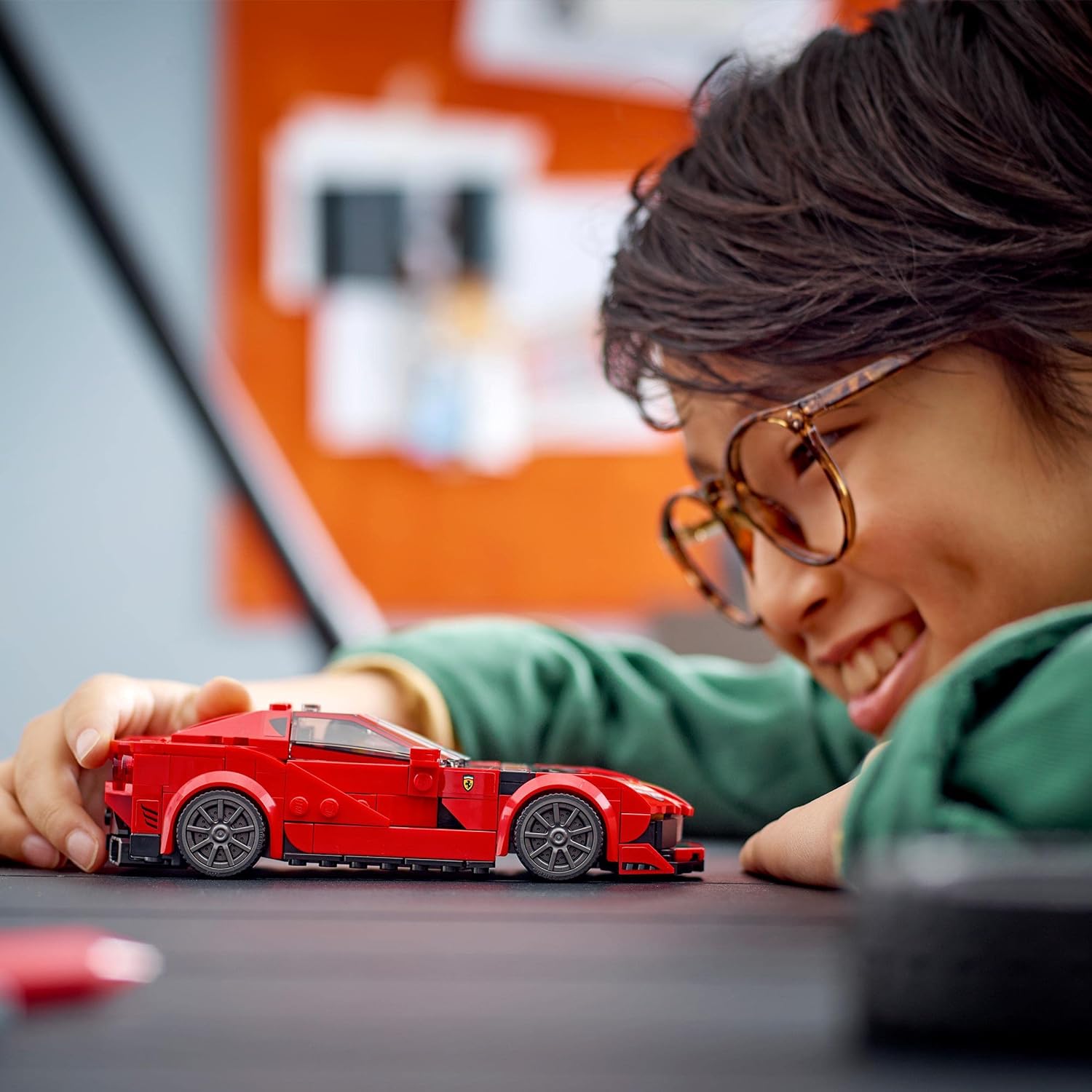 LEGO Speed Champions Ferrari 812 Competizione, Sports Car Toy Model Building Kit for Kids, Boys & Girls, 2023 Series, Collectible Race Vehicle Set 76914