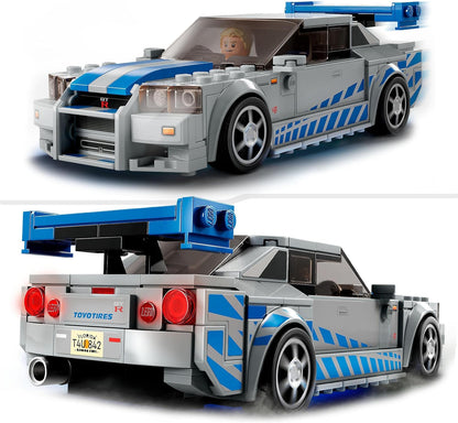 LEGO 76917 Speed Champions 2 Fast 2 Furious Nissan Skyline GT-R (R34) Macchina Giocattolo