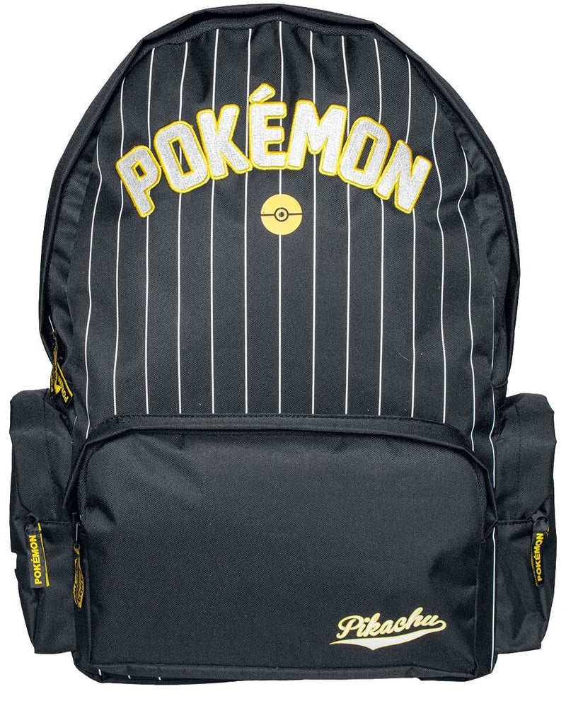 Pokemon Deluxe Backpack Varsity Logo Official Black