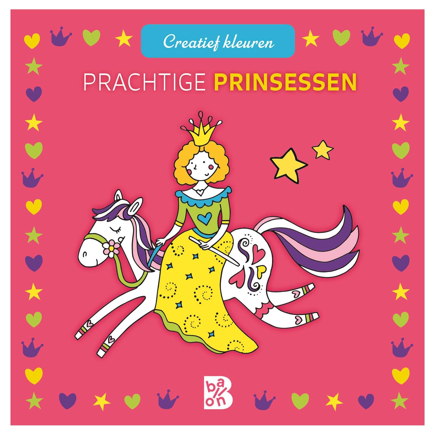 Prachtige prinsessen (vierkant formaat) (Creatief kleuren, 1