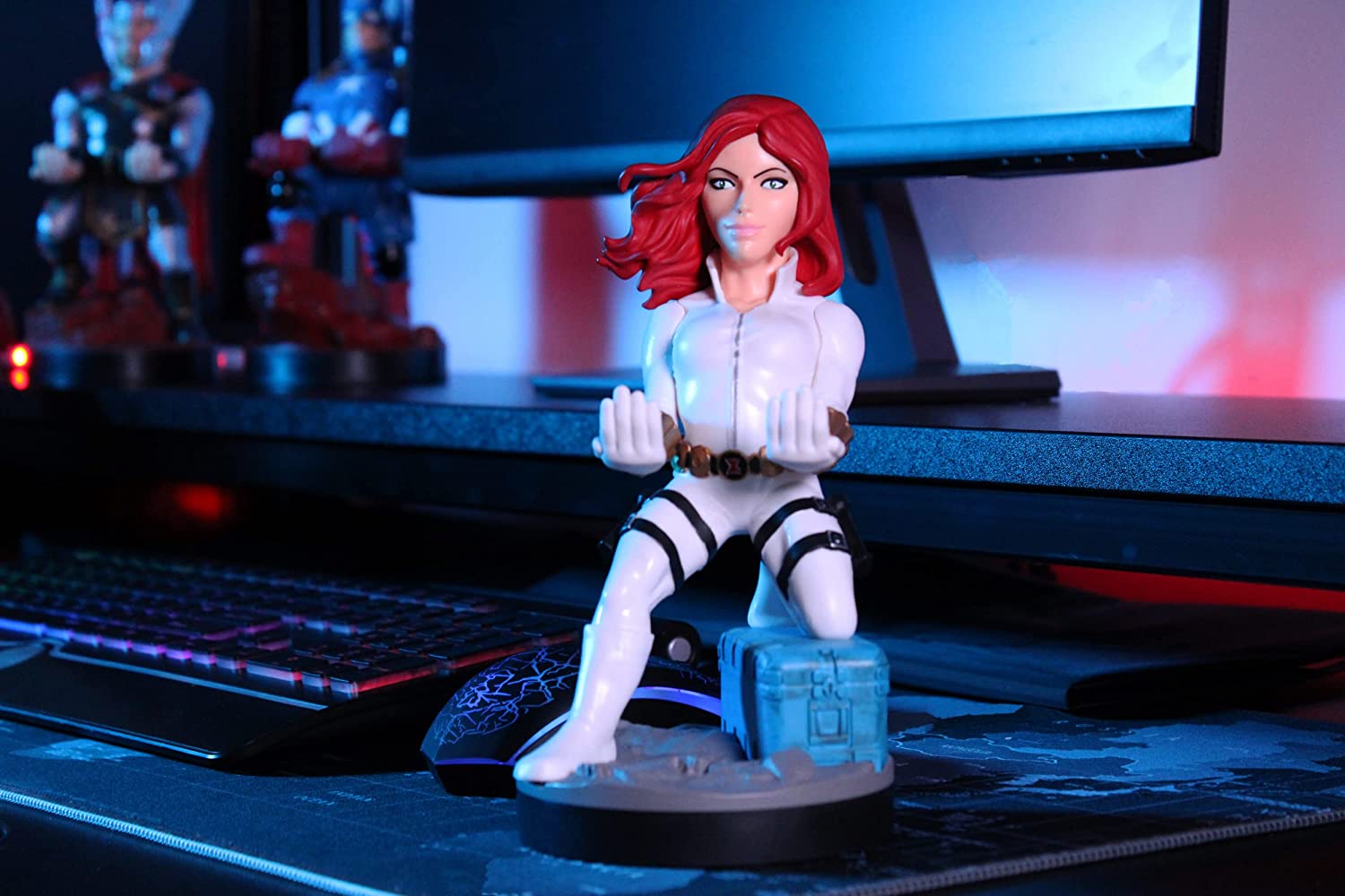 Marvel - Black Widow White Suit Cable Guy