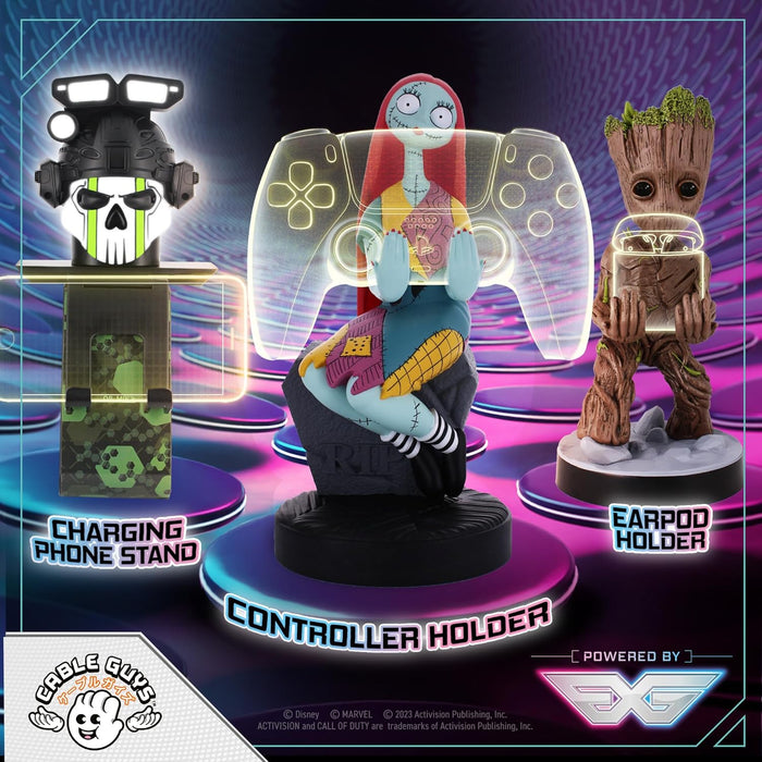 Cable Guys - Nightmare Before Christmas Sally Gaming Accessories Holder & Phone Holder for Most Controller (Xbox, Play Station, Nintendo Switch) & Phone