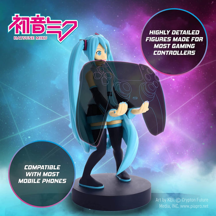 Cableguys Hatsune Miku Controller and Smartphone Holder | Compatible with most Playstation, Xbox and Nintendo Switch Controllers and most smartphones